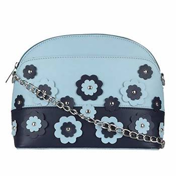 Flower Blue Sling Bag 1