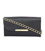 Black PU Structured Sling Bag