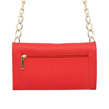 Red PU Structured Sling Bag 2
