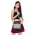 Green Printed Structured Satchel Bag