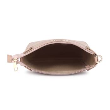 Beige Structured Solid Sling Bag- Extra Spacious Sling 4