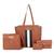 Tan Tote Bag with Sling ,wallet pouch and card holder