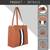 Tan Tote Bag with Sling ,wallet pouch and card holder
