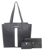 Black Tote Bag with wallet pouch and card holder
