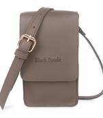 Light Brown Mobile Crossbody Sling Bag
