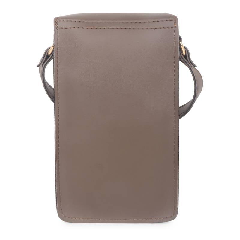 Light Brown Mobile Crossbody Sling Bag