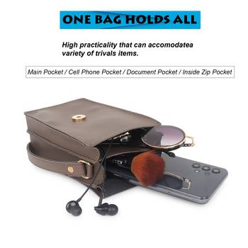 Light Brown Mobile Crossbody Sling Bag 4