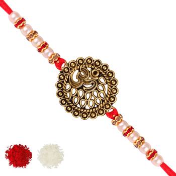 Om Ganesh Gold Plated Alloy Rakhi for Lovely Brother - [VFJ1025RKG] [VFJ1145RKG ] 1
