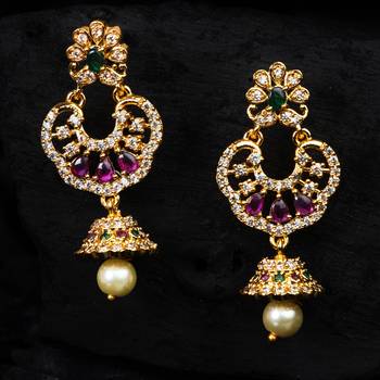 Maroon ruby   cubic-zirconia-cz-earrings 1