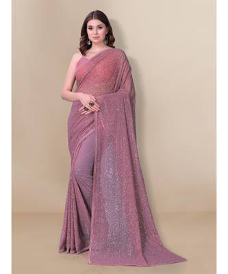 Pink Partywear Saree for Women 1