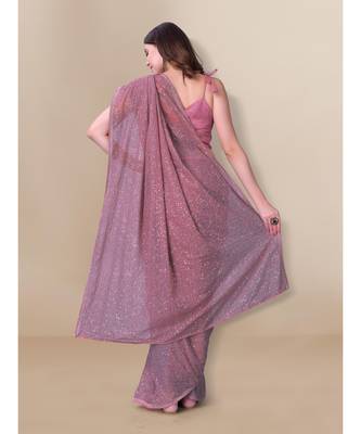 Pink Partywear Saree for Women 3