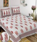 King Size Cotton Bedsheet with 2 Pillow Cover