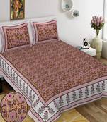 King Size Cotton Bedsheet with 2 Pillow Cover