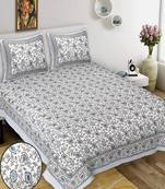 King Size Cotton Bedsheet with 2 Pillow Cover