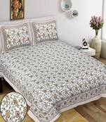King Size Cotton Bedsheet with 2 Pillow Cover