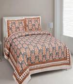 King Size Cotton Bedsheet with 2 Pillow Cover