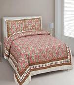 King Size Cotton Bedsheet with 2 Pillow Cover