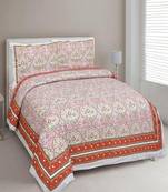 King Size Cotton Bedsheet with 2 Pillow Cover