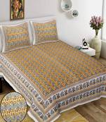 King Size Cotton Bedsheet with 2 Pillow Cover