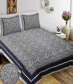 King Size Cotton Bedsheet with 2 Pillow Cover