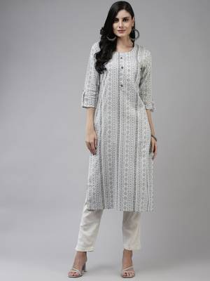 White printed cotton kurtas-and-kurtis 1