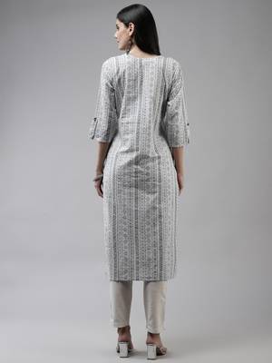 White printed cotton kurtas-and-kurtis 3