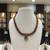 Brown pearl necklaces