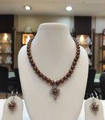 White pearl necklaces