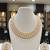 White pearl necklaces