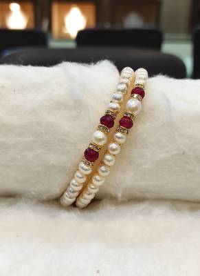 Red pearl bangles-and-bracelets 1