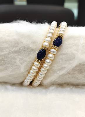 Blue pearl bangles-and-bracelets 1