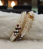Multicolor pearl bangles-and-bracelets