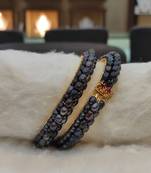 Black pearl bangles-and-bracelets