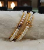 Multicolor pearl bangles-and-bracelets