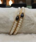 Black pearl bangles-and-bracelets