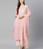 Pink gotta patti cotton salwar