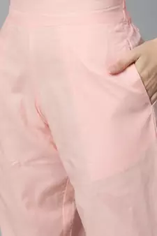 Pink gotta patti cotton salwar