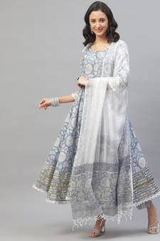 Blue gotta patti cotton salwar
