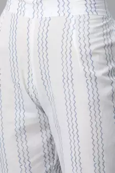 Blue gota cotton salwar