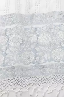 Blue gota cotton salwar