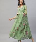 Green gotta patti cotton salwar