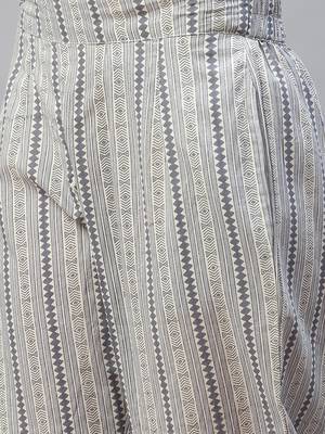 Grey thread embroidery cotton salwar 3