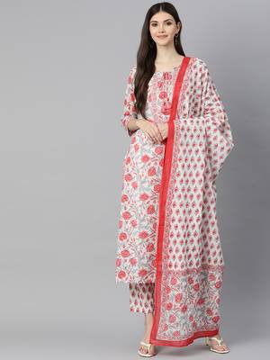White zari cotton salwar 1
