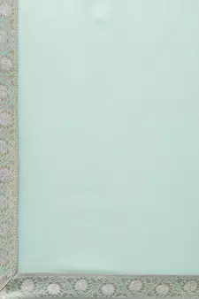 Blue zardosi rayon salwar