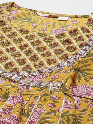 Mustard gotta patti cotton salwar 2
