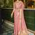 SAREE MALL Women's Organza Pink Woven Design Celebrity Saree With Blouse Piece