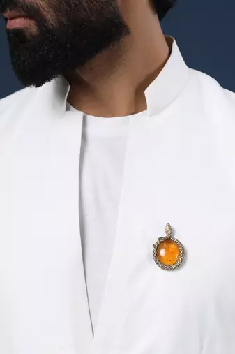 Gem Of Serpent Brooch