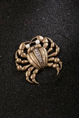 Jewelled Crab Brooch 1