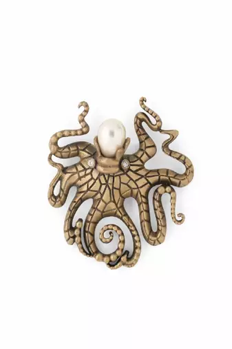 Octopus Pearl brooch
