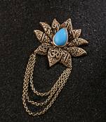 Blue Lotus Brooch